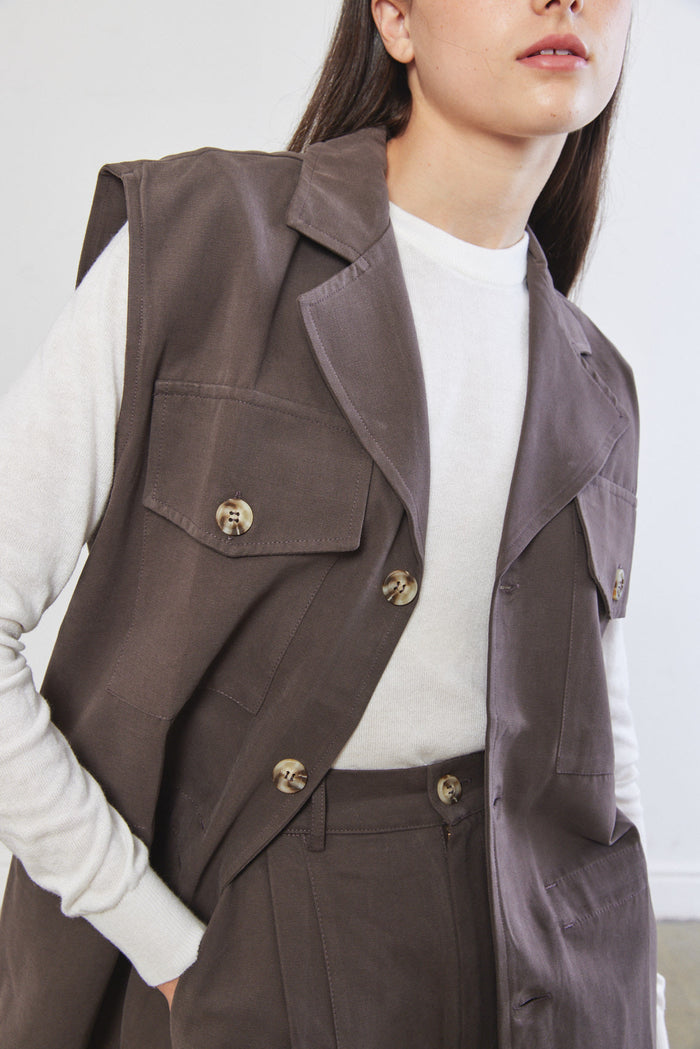 Cotton Cargo Vest