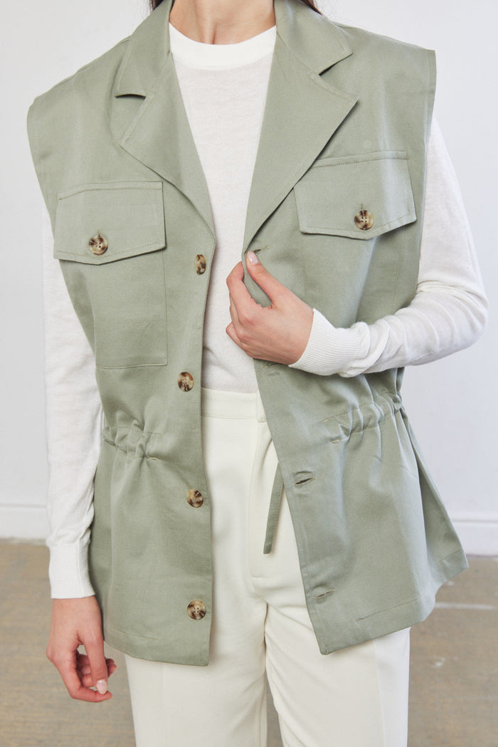 Cotton Cargo Vest