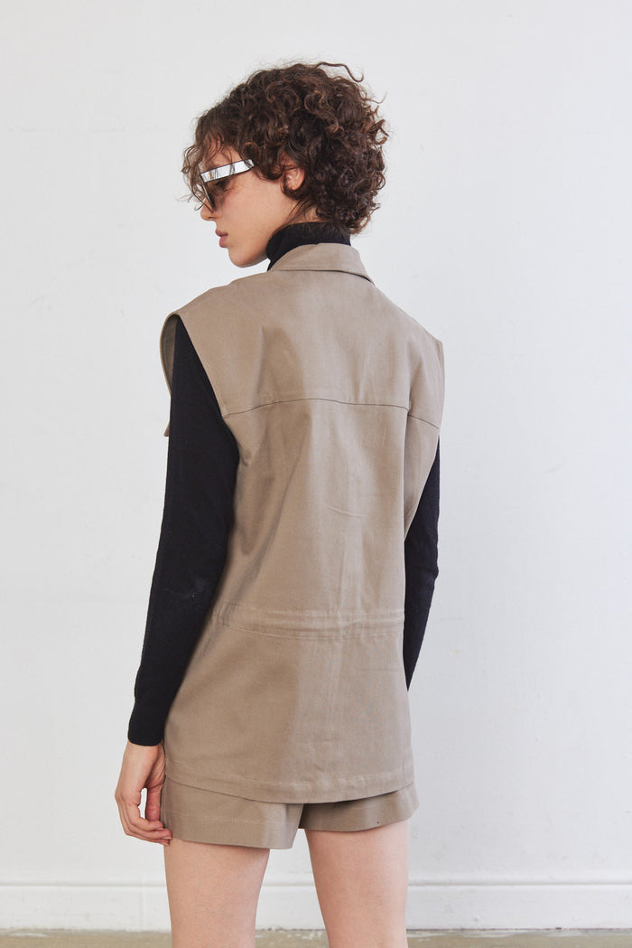 Cotton Cargo Vest