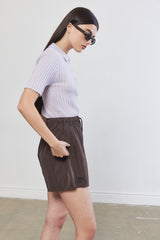 Knitted  Short Sleeve Polo