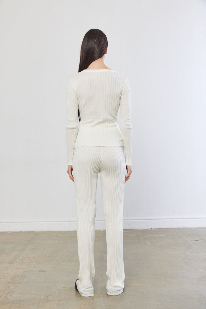 Knitted Straight Pants