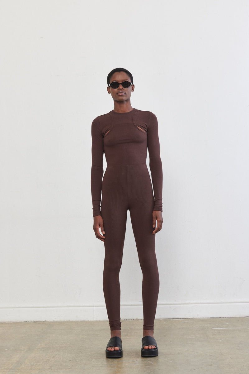 Cut-Out Ribbed Top