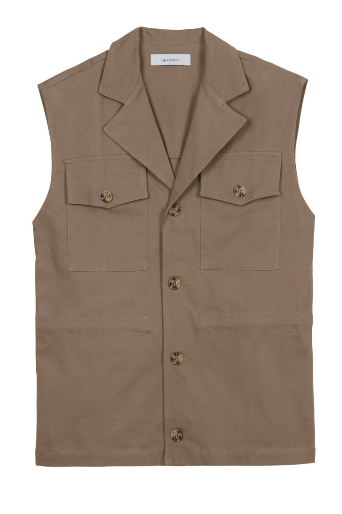 Cotton Cargo Vest