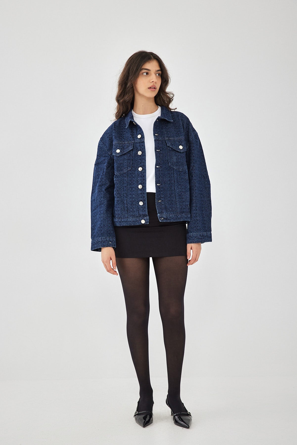 DR Monogram Denim Jacket - Dé Rococo