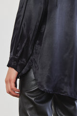 Satin Buttoned Blouse