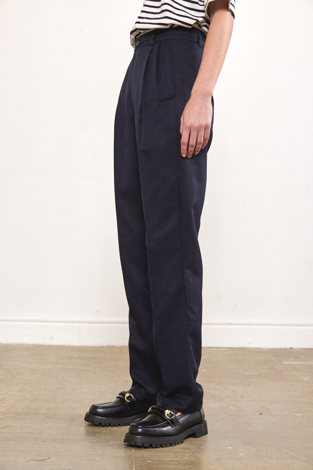 Straight tailored daddy pants