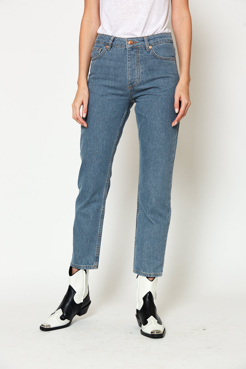 No.1 | high-rise straight-leg cropped jeans
