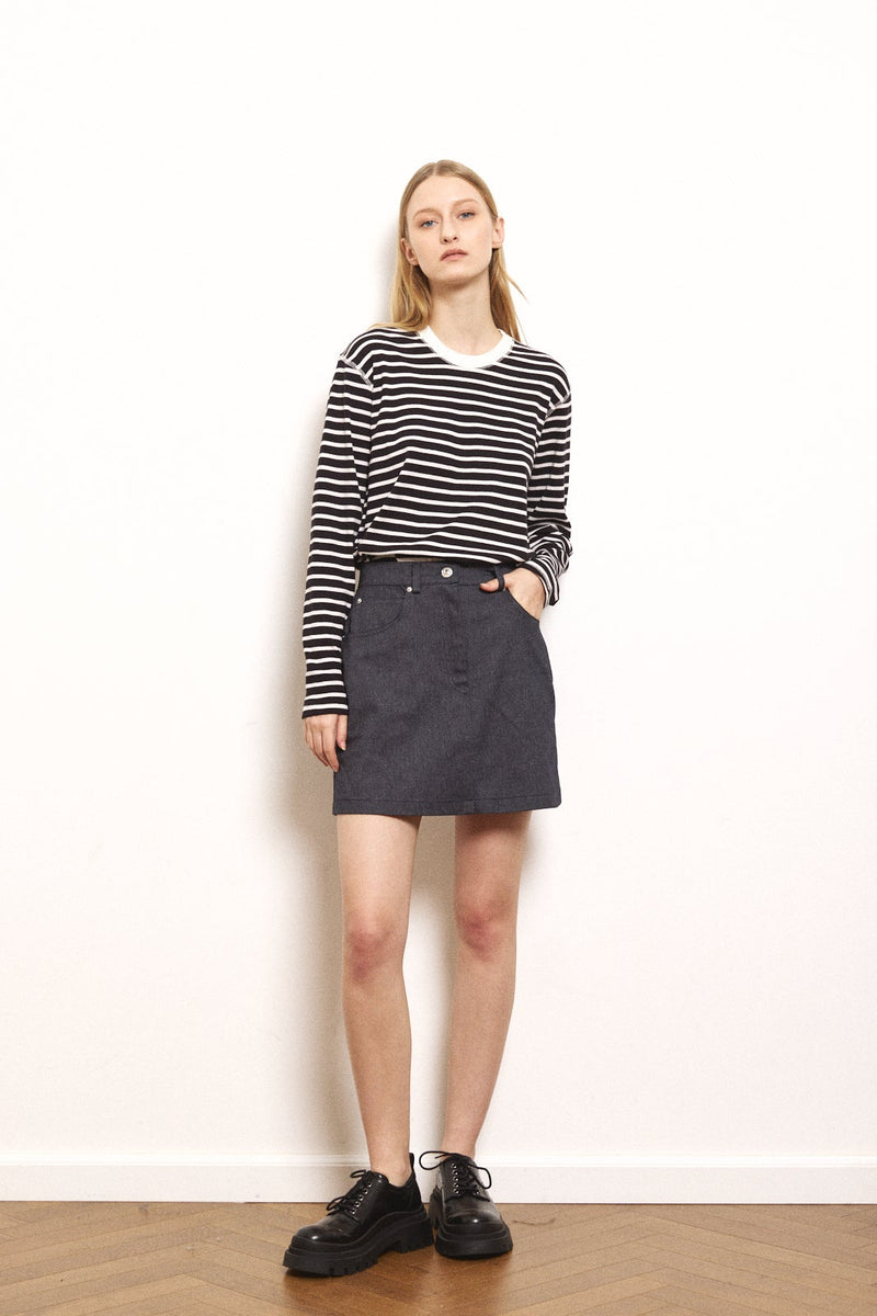 A Line Mini Skirt