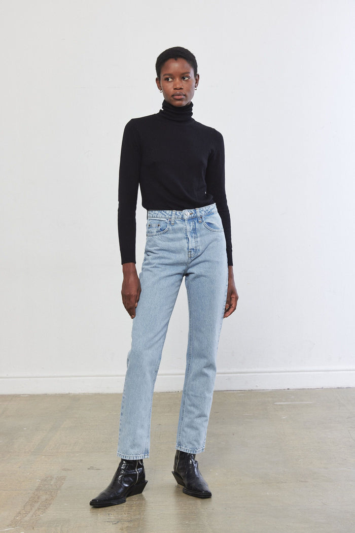 No.6| High Waist Straight Full Length Denim