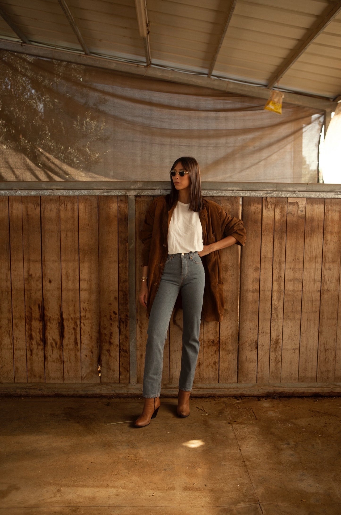 No.1 | high-rise straight-leg cropped jeans