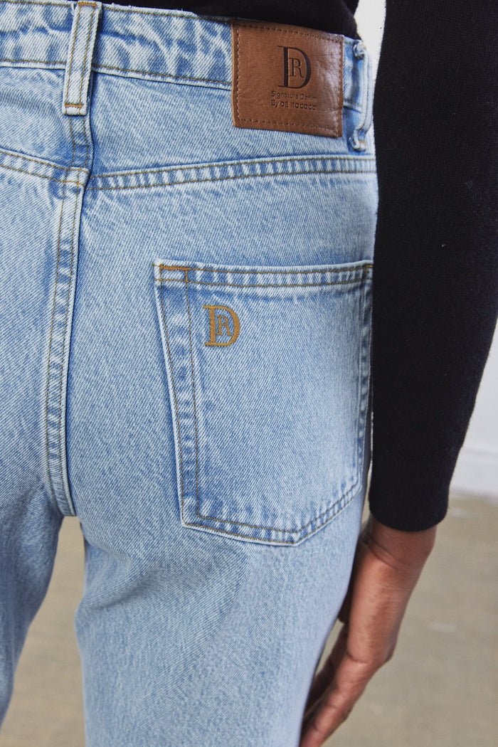 No.6| High Waist Straight Full Length Denim